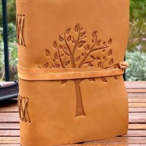 Tree of Life Embossed Leather Journal | 240 Vintage Pages