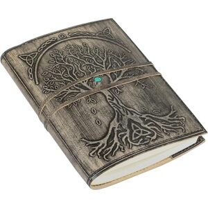 Leather Journal Refillable Lined Paper Tree of Life Handmade writing Notebook Diary leather Bound Daily Notepad for women and men Writing pad for Artist Sketch