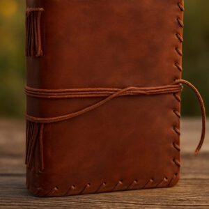 Handmade leather Writing Notebook Vintage 7"x 5" inch Antique refillable paper