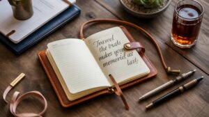 Leather Bound Travel Diary