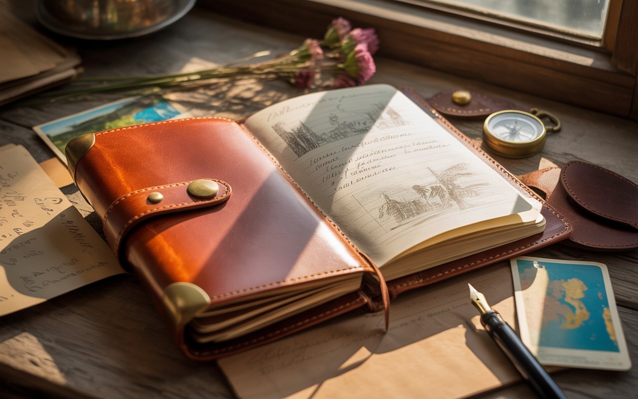 Document Your Road Trips with a Leather Travel Diary