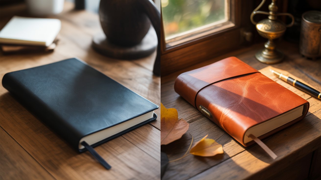 Vegan vs. Real Leather Journals