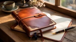 personalized leather journal
