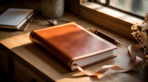 personalized leather journal