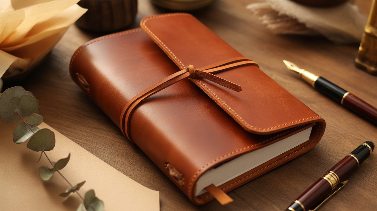 personalized leather journal