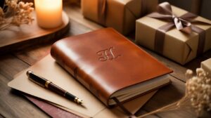 personalized leather journal